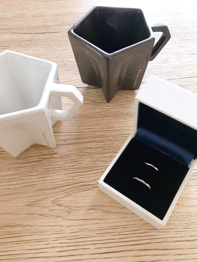 購入時のキャンペーンで美濃焼の星型マグカップ付きでした。