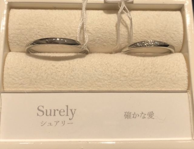 結婚指輪です。