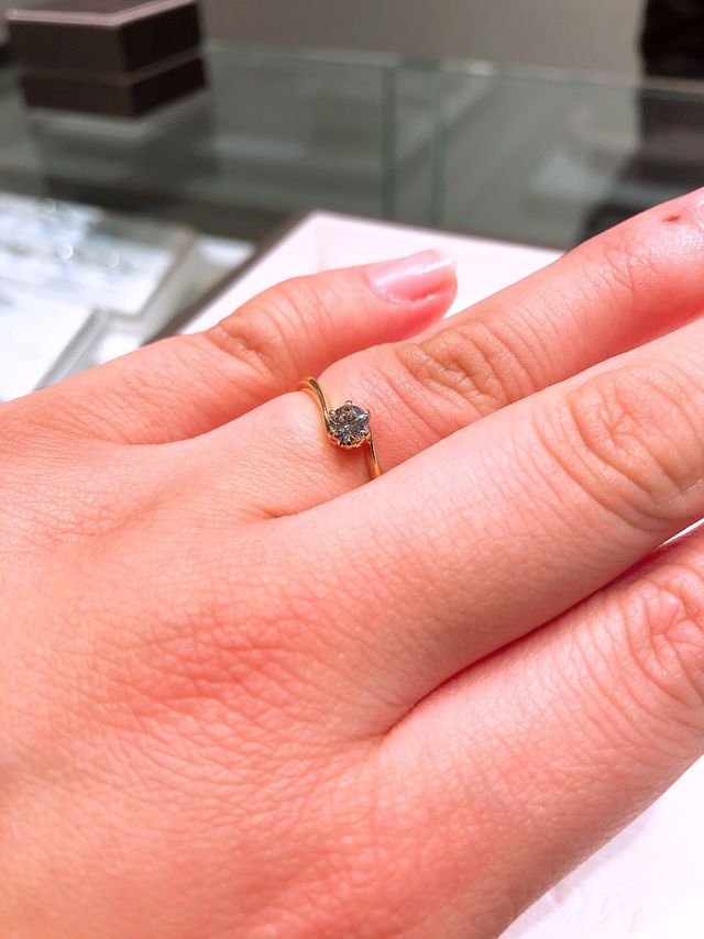 お店で付けて貰いました！