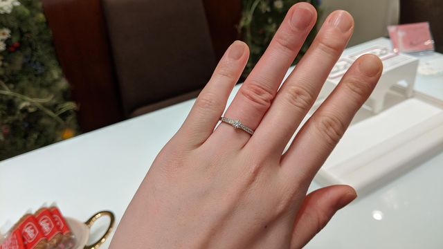 試着時の写真です。