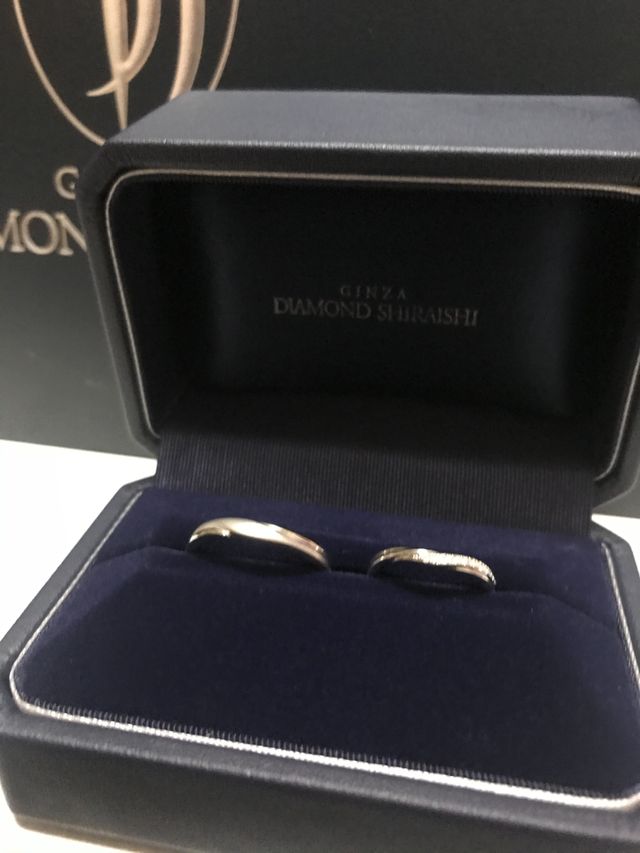 結婚指輪購入しました。内側は、イニシャルいれてます。