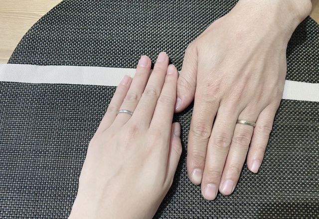 夫婦での着用写真です