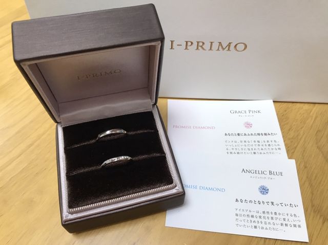 指輪の内側に好きな意味のダイヤモンドを埋め込んでもらえます♪