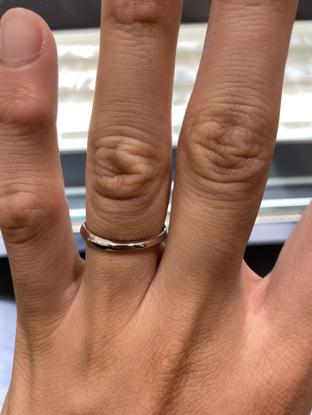 購入時、初めて着用した際の写真です。