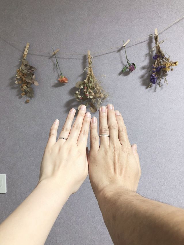 初めて2人でつけました！