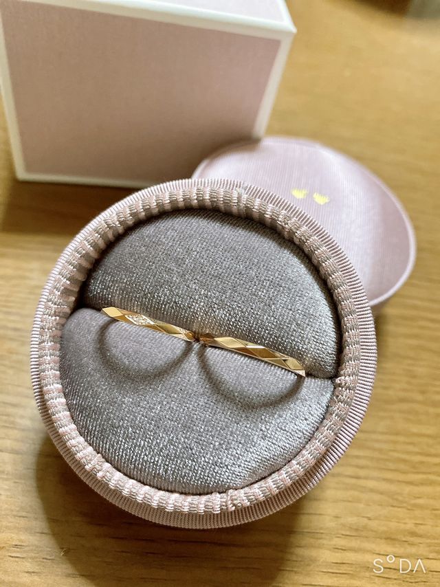 2人ともピンクゴールドにしました