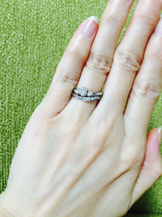 結婚指輪＋婚約指輪