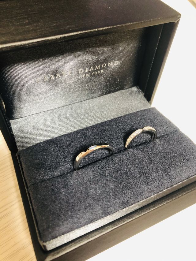 男女別デザインで購入しました！お互いに気に入っています！