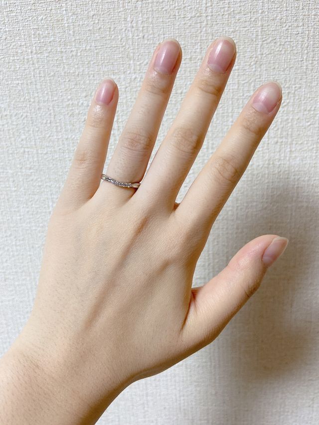 実際につけてみた写真です。