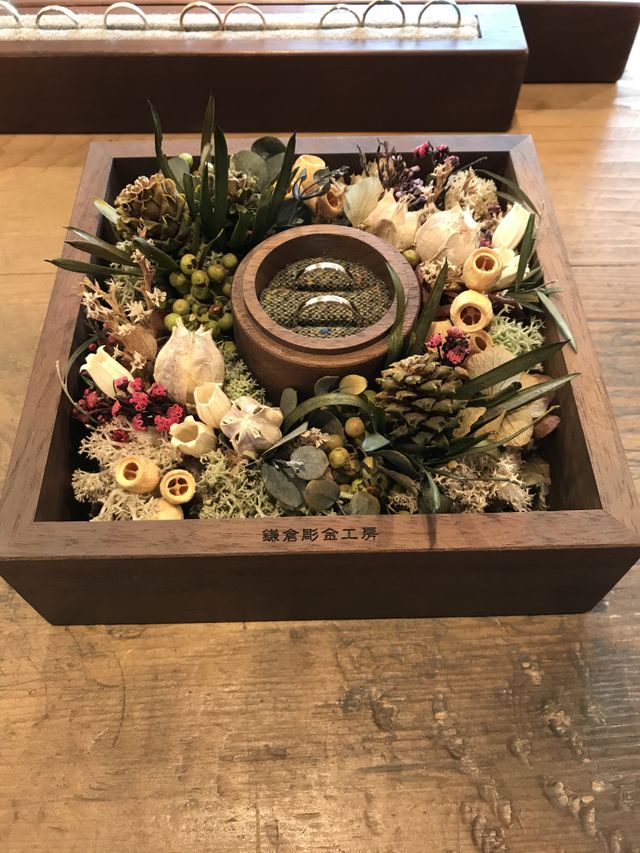 2人で作成した結婚指輪です。