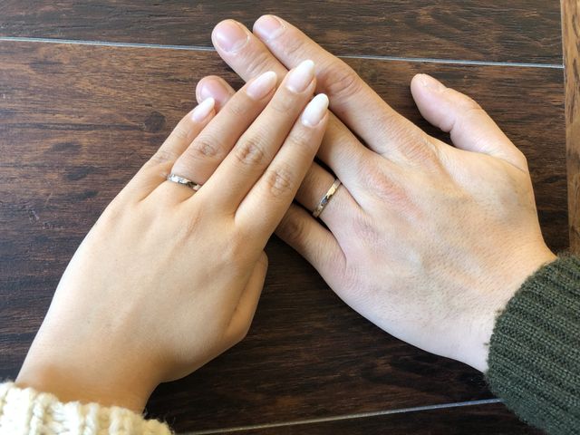 制作から2週間、職人さんに仕上げとダイヤを入れて頂き完成です