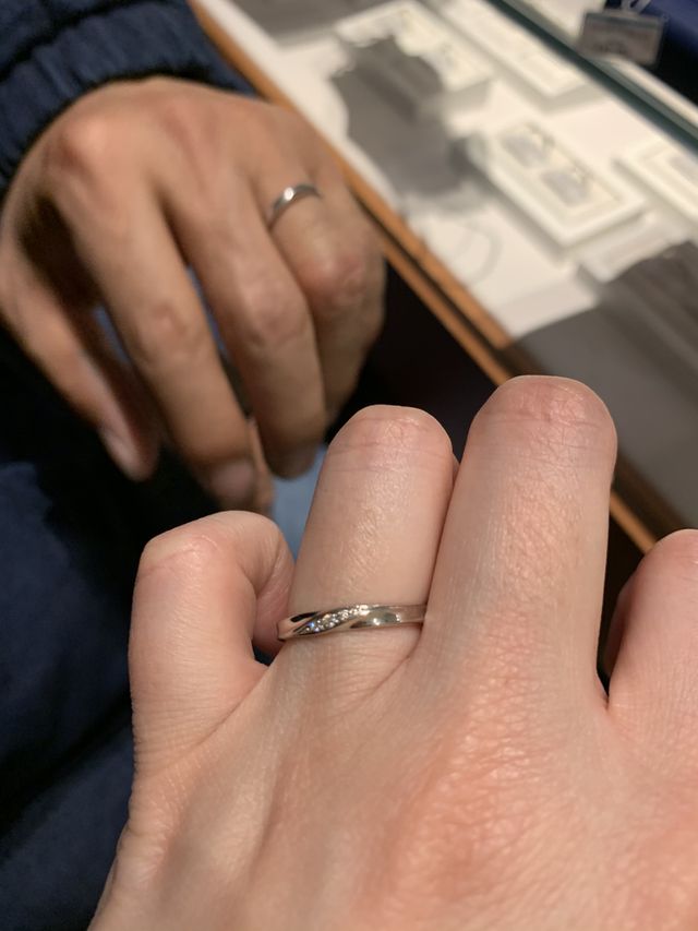 ダイヤモンドの輝きにウットリ