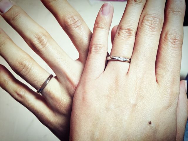 結婚指輪だけどダイヤ多め