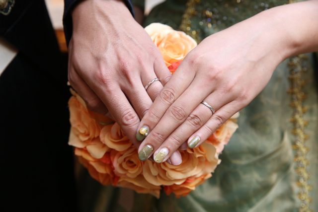 結婚式で撮ってもらったものです