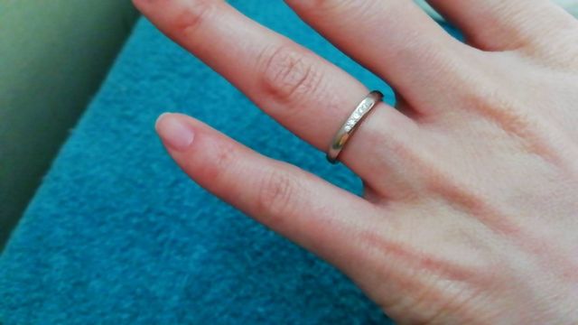 さりげなく入ったダイヤモンドがお気に入りです