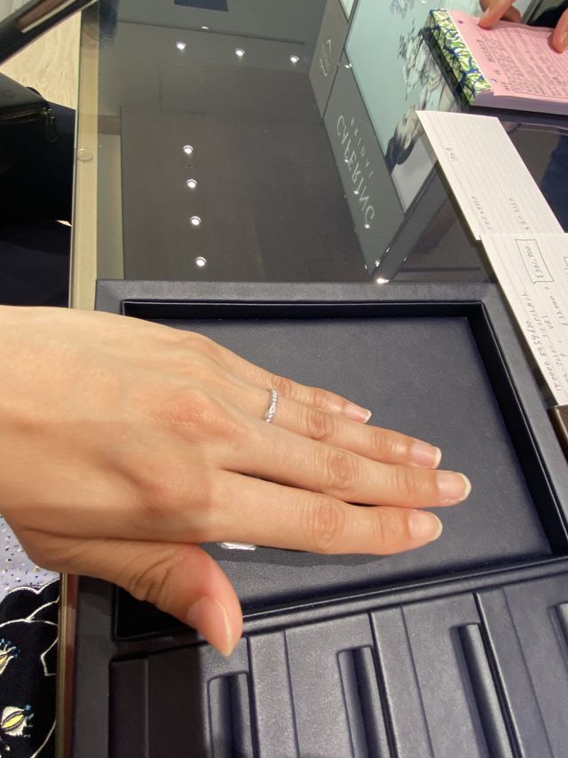 私達が決めた俄の結婚指輪です。