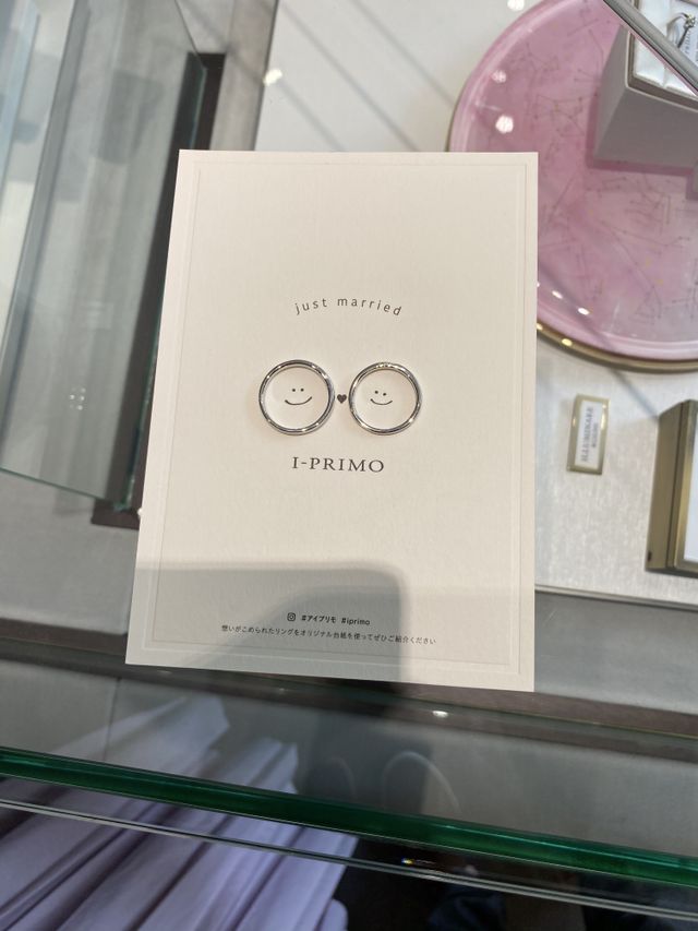 2020年5月30日結婚指輪受け取りにきました！！