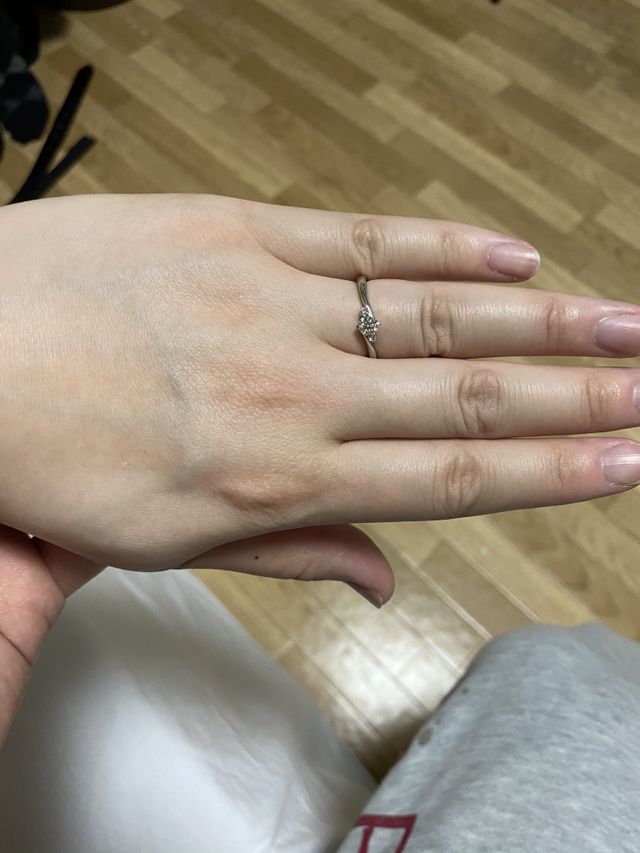 渡した時に着けてくれました