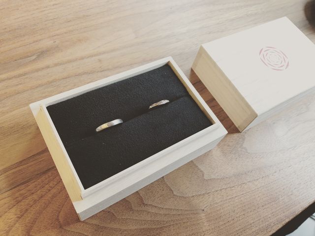 受け取りの際撮った写真です。素敵な桐箱に入ってます。
