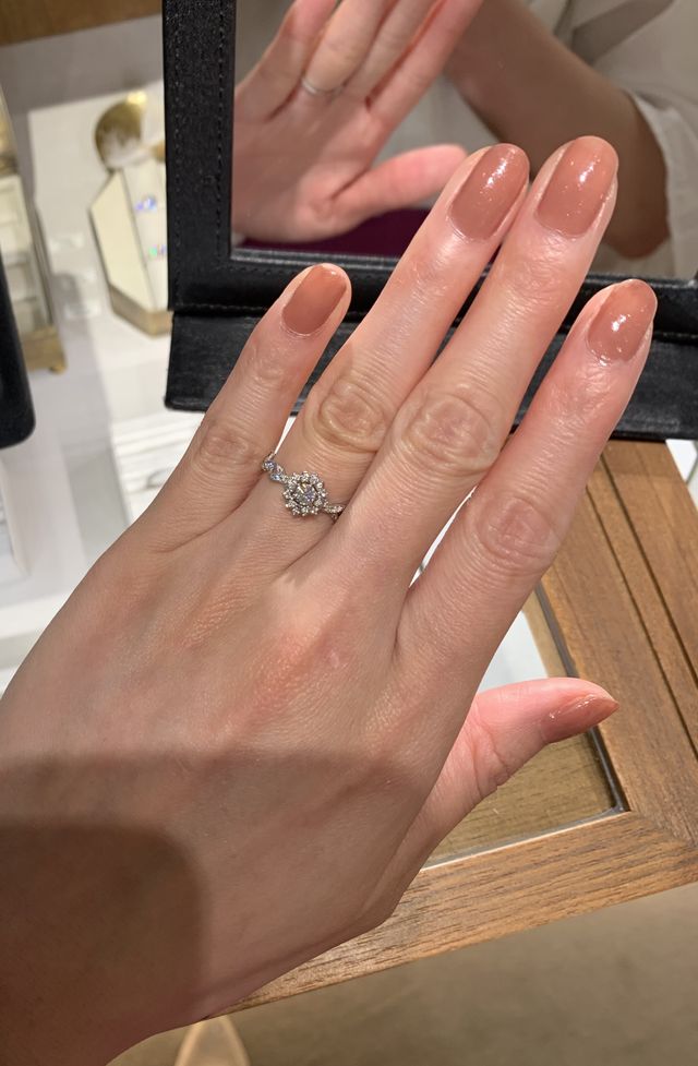 Pt Diamond(0.36ct)ring