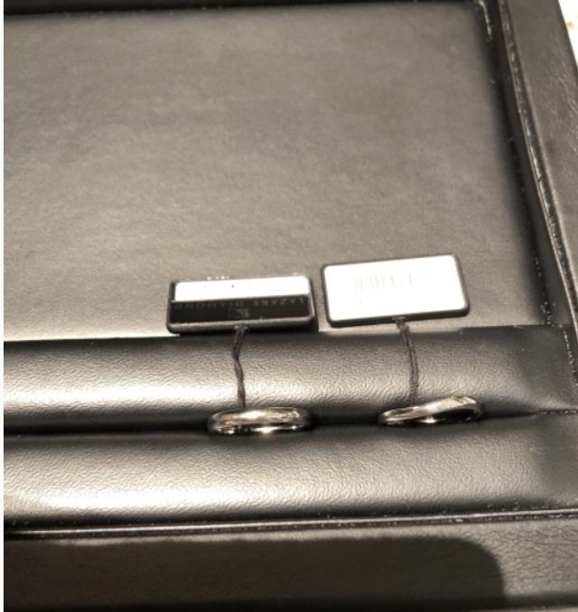 試着した結婚指輪