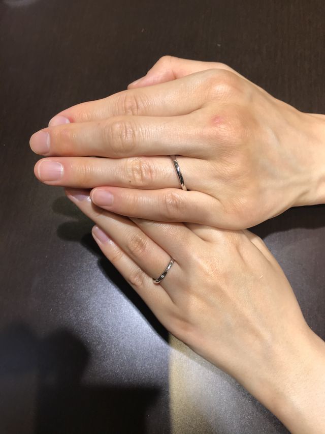 初めて彼女と私で付けた、写真です！