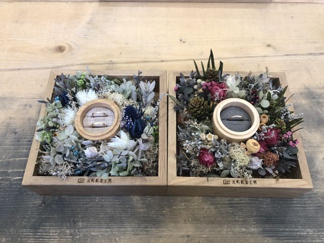 婚約指輪にへこれからﾀﾞｲﾔがつきます