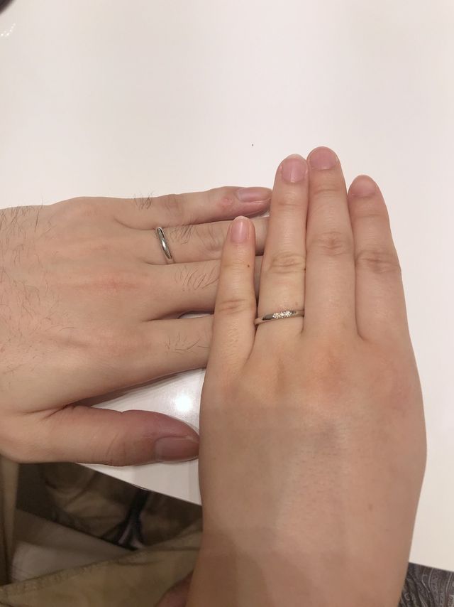 2人でお初指輪写真
