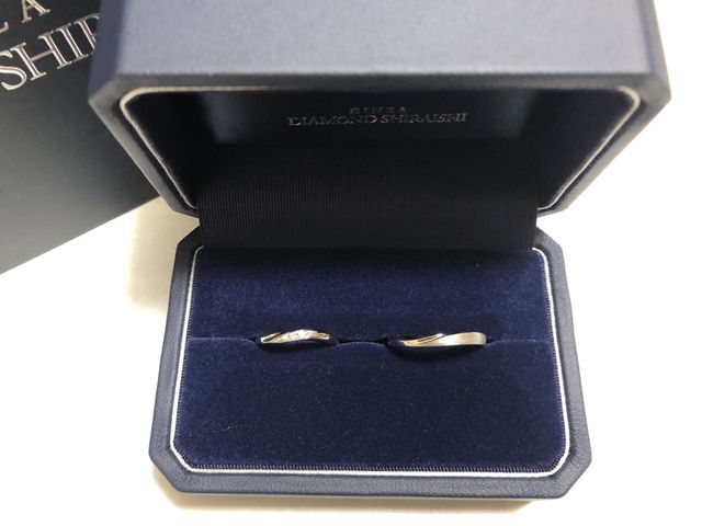 セットデザインの結婚指輪のみです