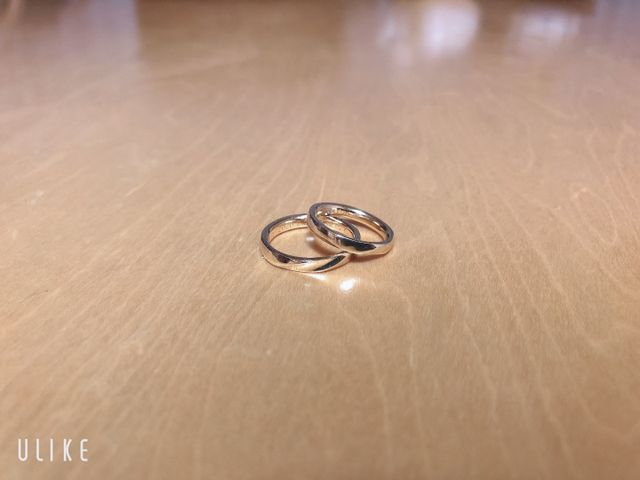 ペアで作りました！
ゴールドリングでとても気に入っています！