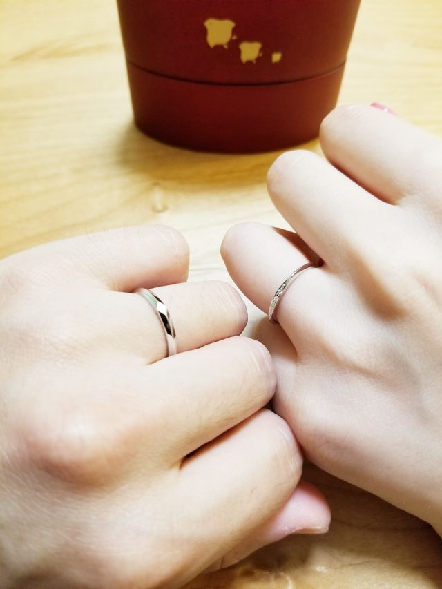 結婚した実感が湧きました。デザインも大満足です！