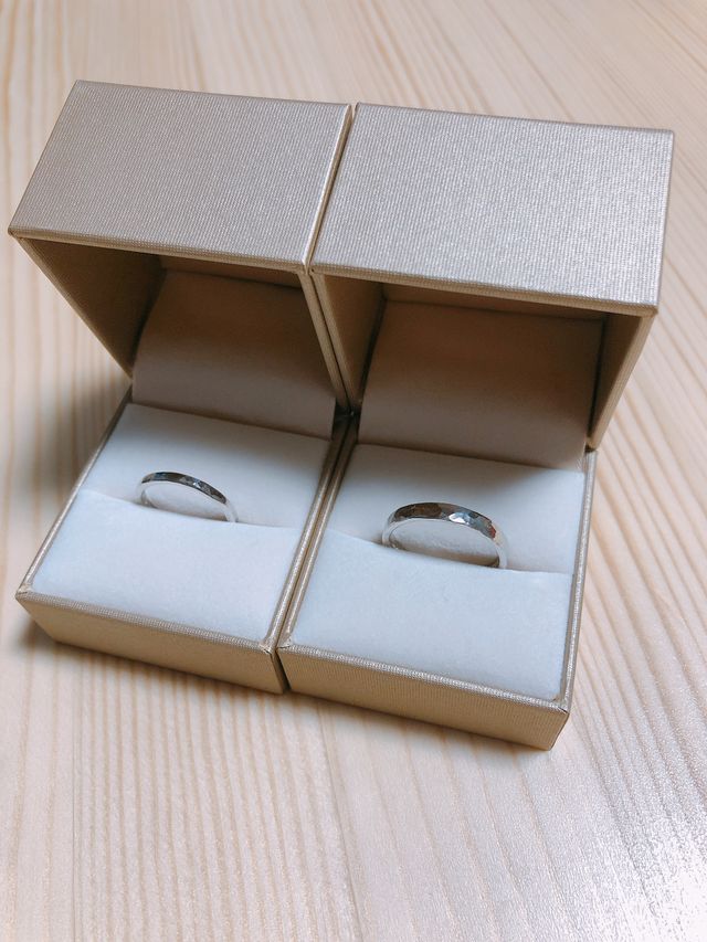 鎚目の結婚指輪コースです。