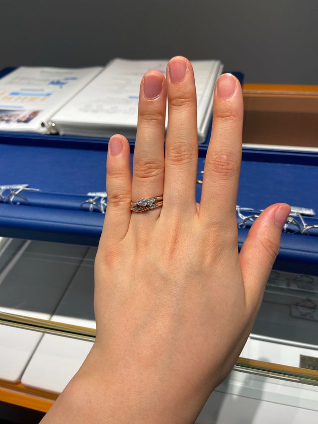 結婚指輪:Plumage Cherish Pt/PG