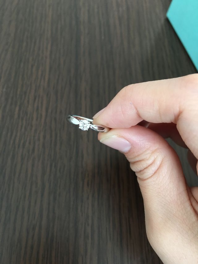 ダイヤがとても綺麗です。