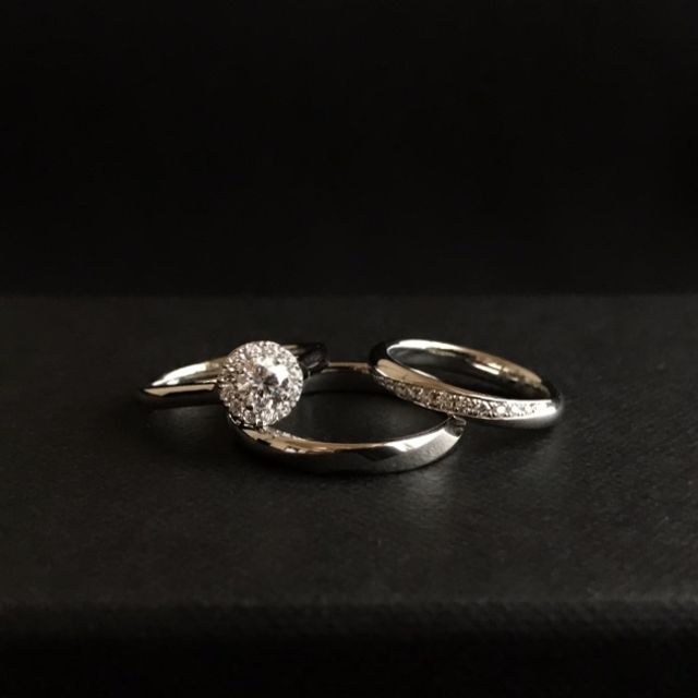 婚約指輪とペアの結婚指輪を購入しました！