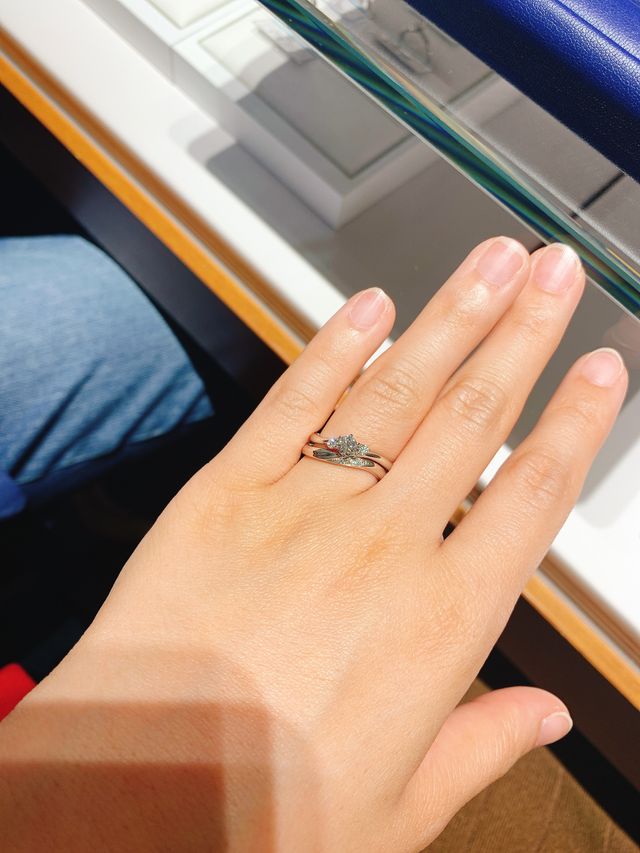 試着したセットリングです