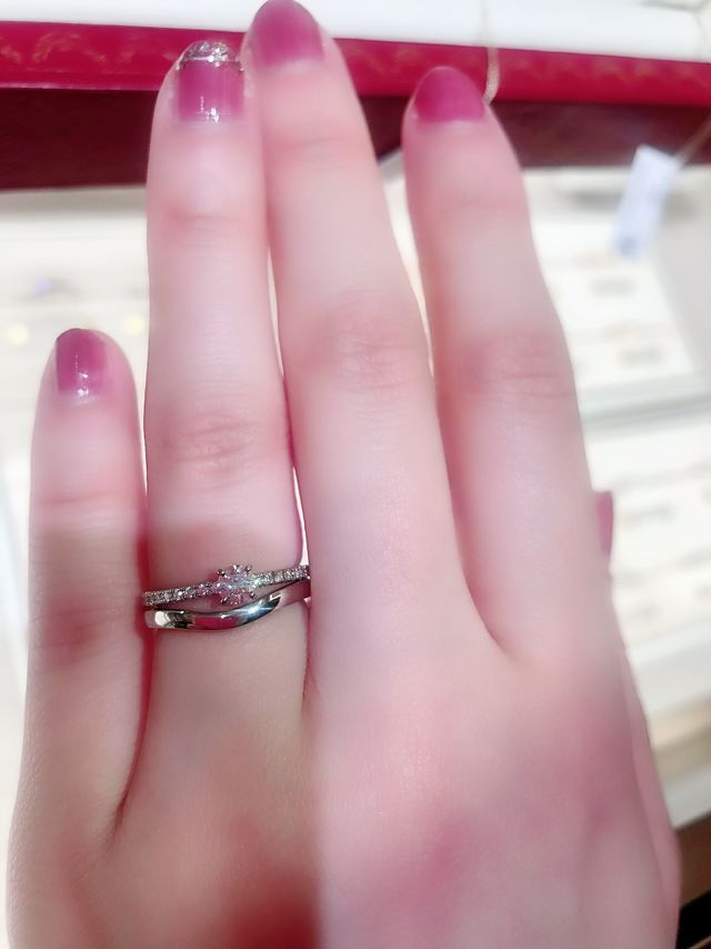 ダイヤ無しタイプとの着画