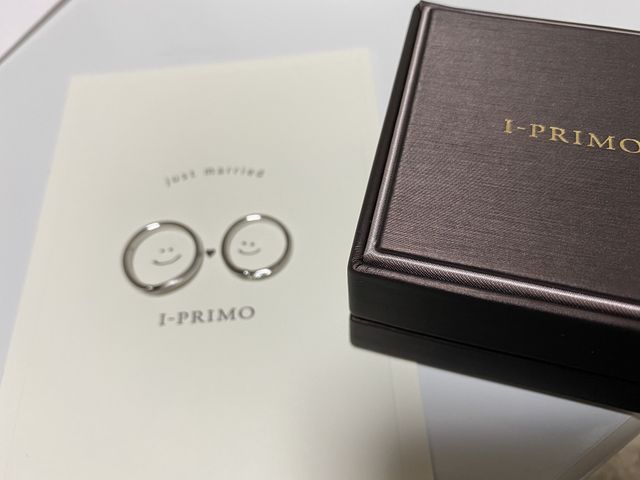 初めて買った結婚指輪！
いい感じに写真とれました。