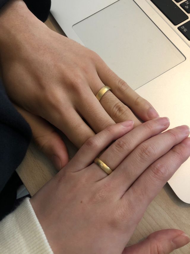 着用するとこのくらいの太さでかなり太めにしました。