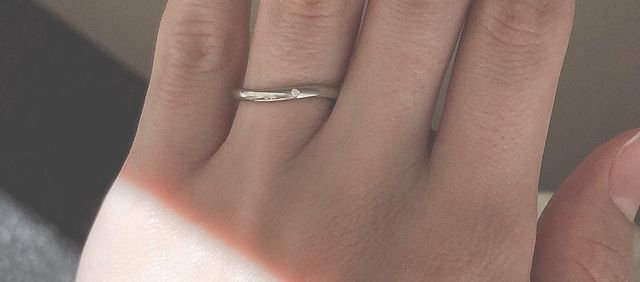一石でシンプルな指輪
