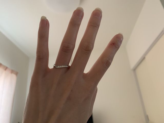 結婚指輪　装着時