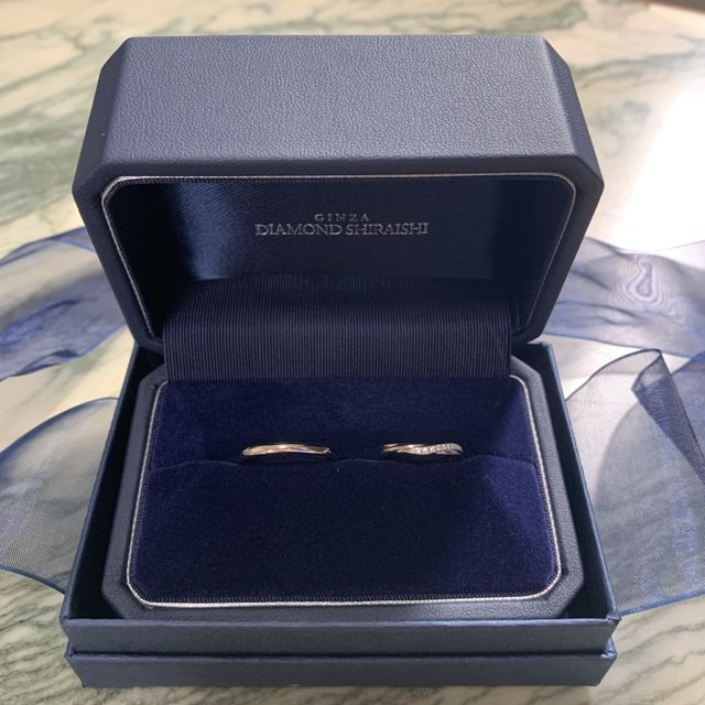 完成した指輪です。