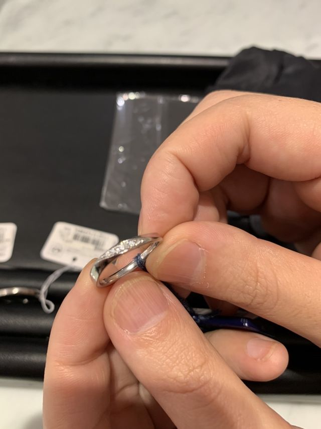 ダイヤモンドの輝きが本当に素晴らしかったです。