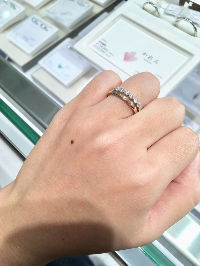 試着の際の写真。