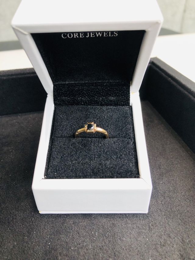 MAIA ブラックダイヤリング0.5ct ピンクゴールド