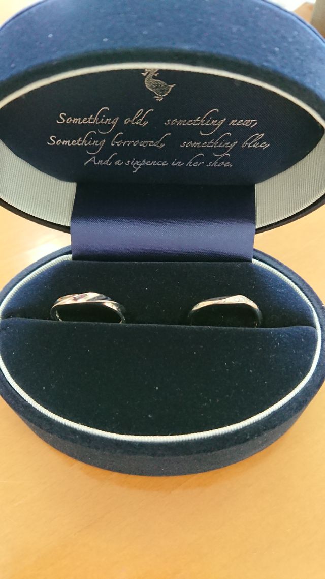 結婚指輪
入籍2ヶ月でやっと買ってもらいました。