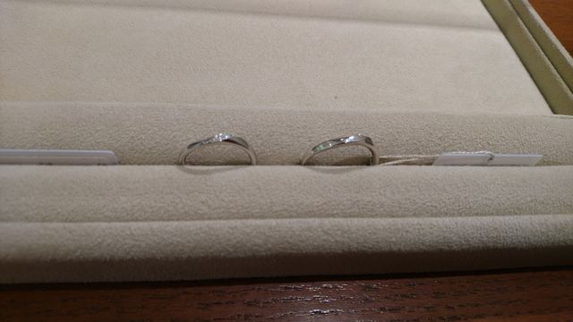 結婚指輪です。