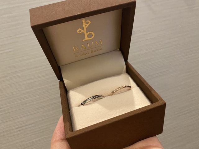 BAUMのピエリスという結婚指輪を購入しました。