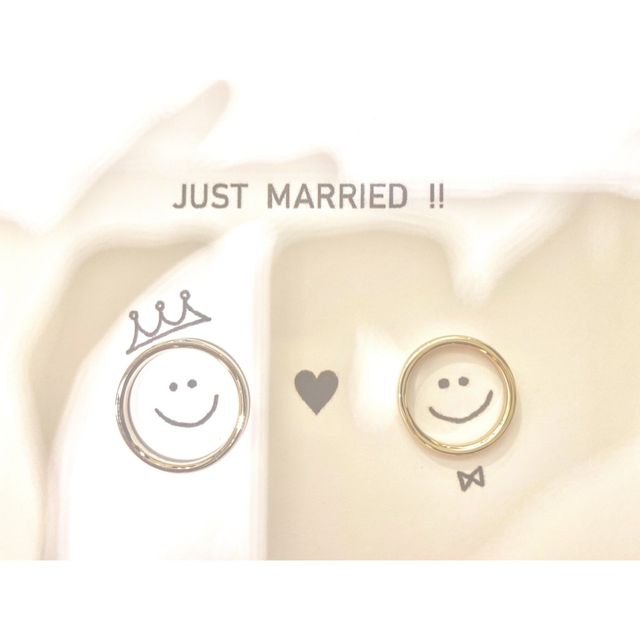 2人の大切な想い出を指輪と共に刻んでいけたらと思います♡