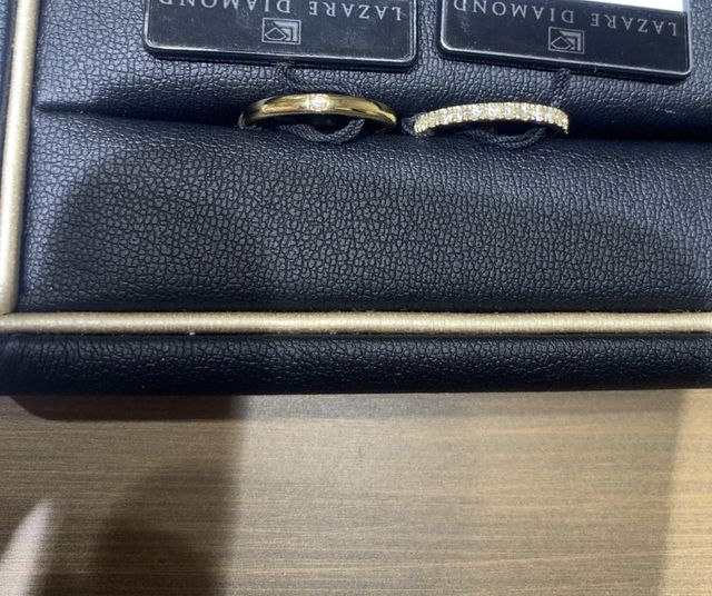 マリッジリングとハーフエタニティ